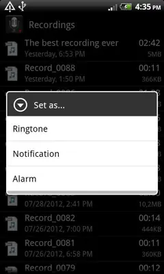 Smart Voice Recorder android App screenshot 2